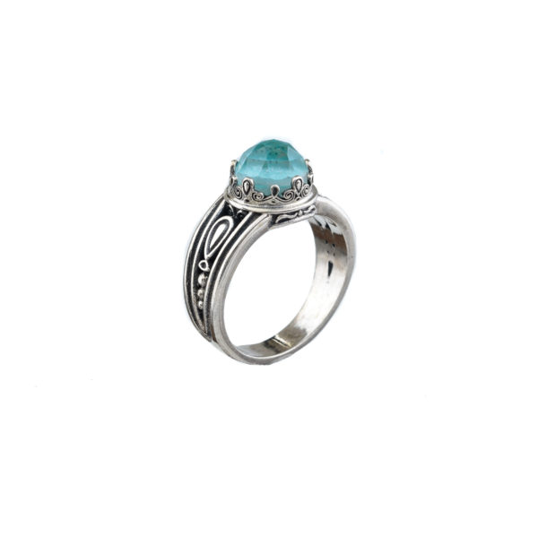 Color Round Ring in Sterling Silver 925 - Image 2