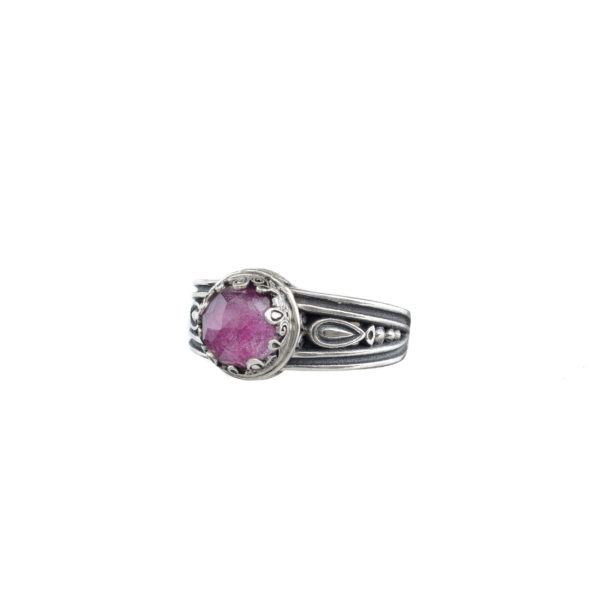 Color Round Ring in Sterling Silver 925 - Image 3