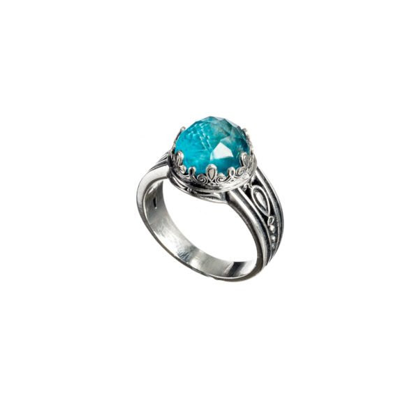 Color Round Ring in Sterling Silver 925 - Image 4