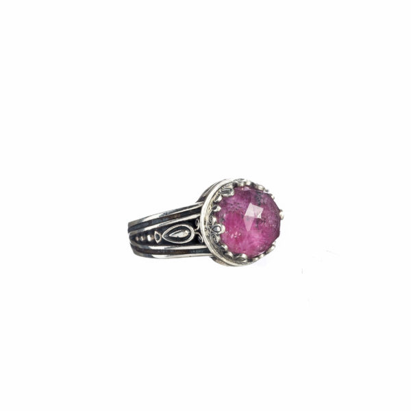 Color Round Ring in Sterling Silver 925 - Image 6