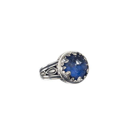 Color Round Ring in Sterling Silver 925