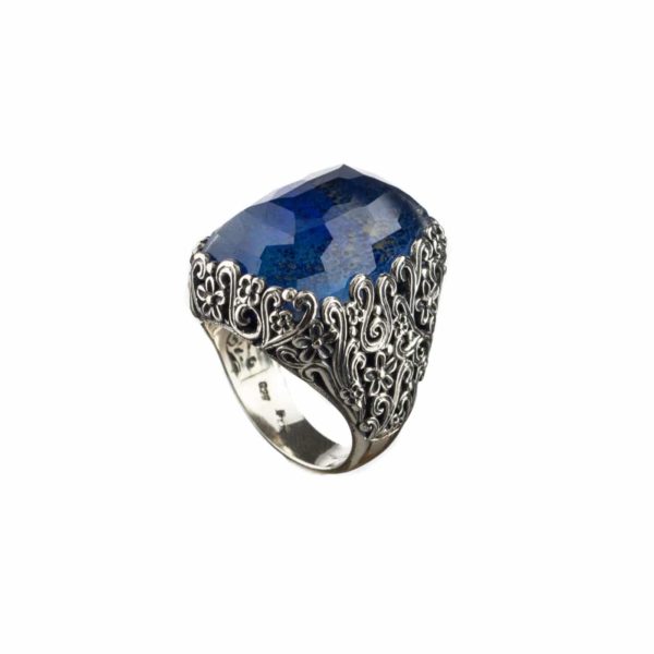 Rectangular Color Ring in Sterling Silver 925 - Image 3