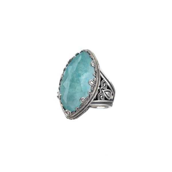 Color Navette Ring in Sterling Silver 925 - Image 3