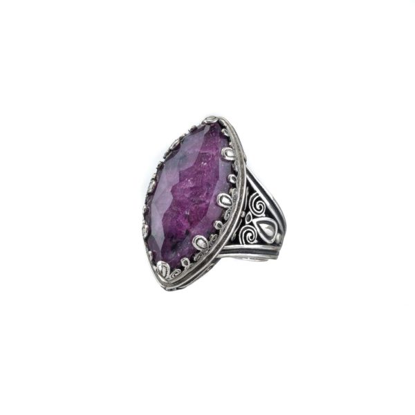 Color Navette Ring in Sterling Silver 925 - Image 2