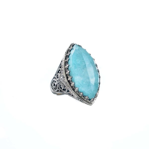 Color Navette Ring in Sterling Silver 925 - Image 3