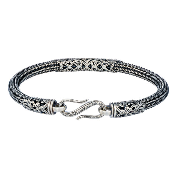 Men’s Braided Bracelet Handmade Chain 925 Sterling Silver 5mm - Image 2