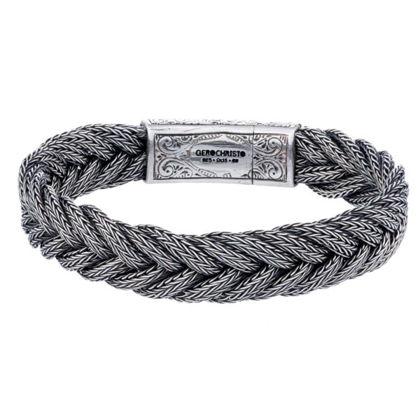 Men’s Braided Handmade Chain 925 Sterling Silver