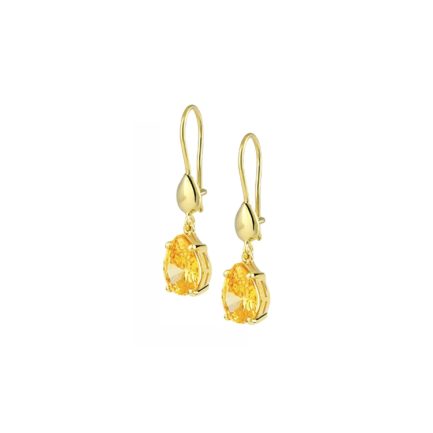 Simple elegance Teardrop Earrings in k14 yellow Gold