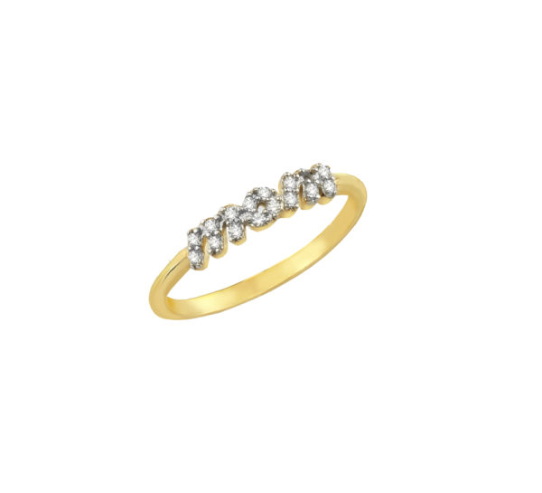 Gold Ring with Mom for Girls k14 Yellow Gold