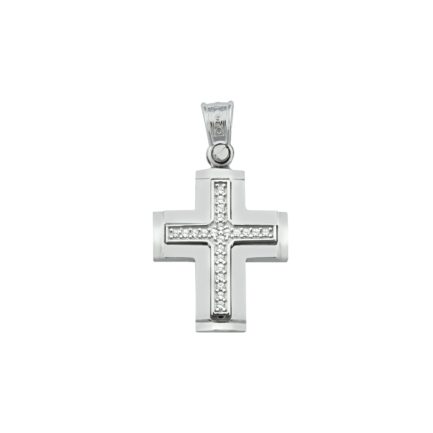 Baptism Cross Yellow and White Gold k14 perfect for adults and babies