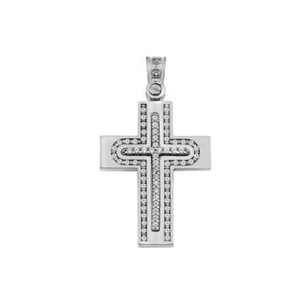 Classic 14k Yellow and White Gold Baptism Crosses for Girls and Women’s