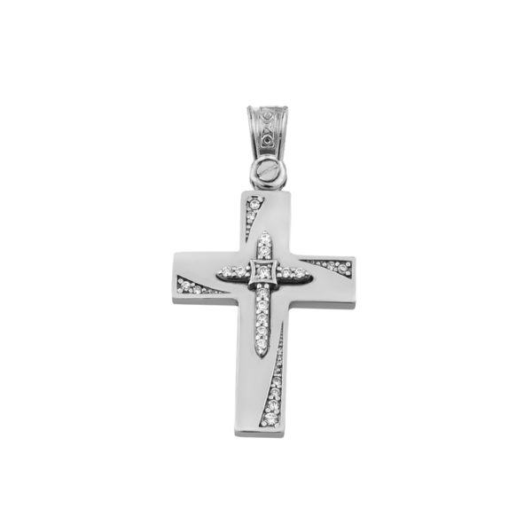 Baptism Cross Yellow and White Gold k14 perfect for adults and babies - Image 2