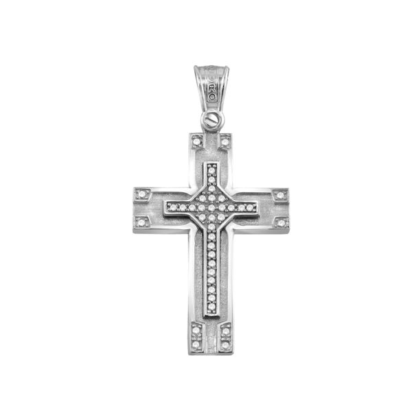 Classic 14k Yellow and White Gold Baptism Crosses for Girls and Women's - Image 2