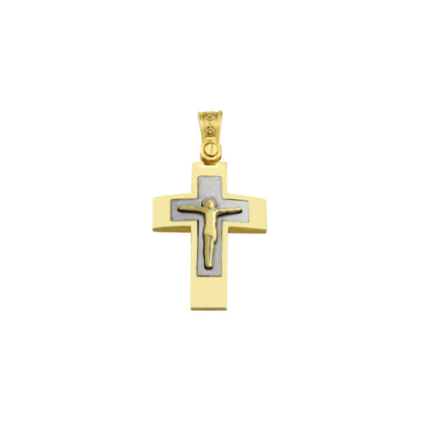Men’s 14K Solid Gold Crucifix Cross Pendant