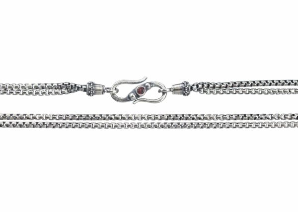 Box Double Sterling Silver Chain 925 2.7mm - Image 2