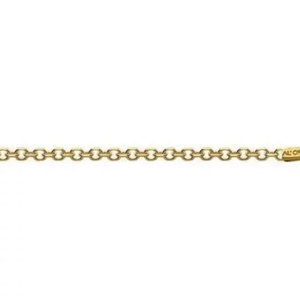 Elegant Cable Yellow 14k Gold Chain Necklace 1.90mm
