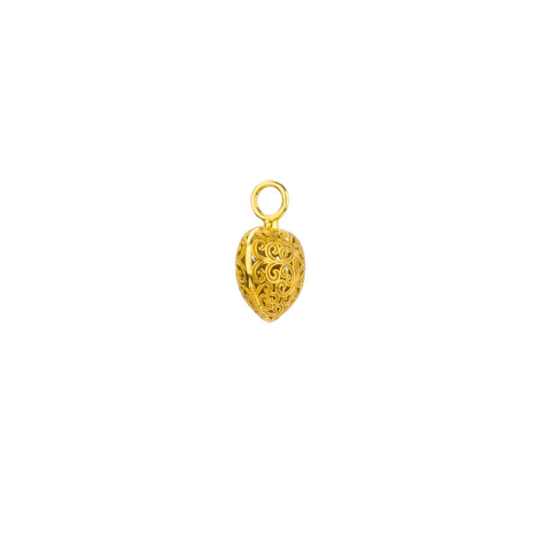 Heart Small Pendant in Gold plated silver 925 - Image 3