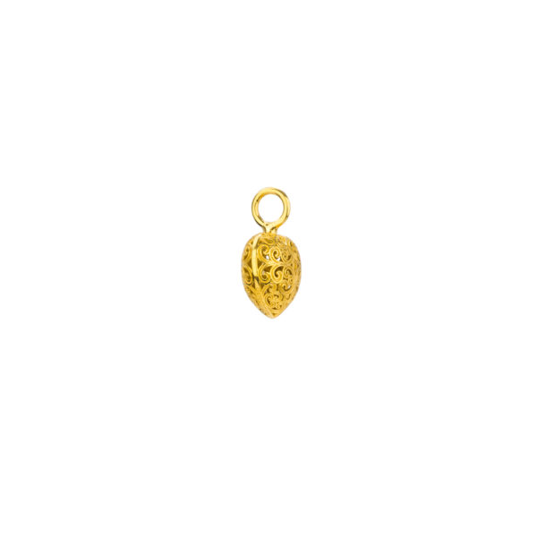 Tiny Heart Pendant in Gold plated silver 925 - Image 2