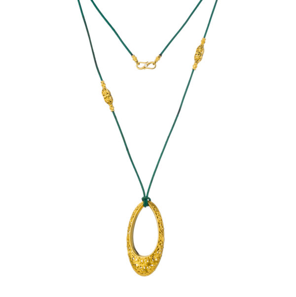 New Era Filigree Necklace in Gold plated silver 925 - Image 3