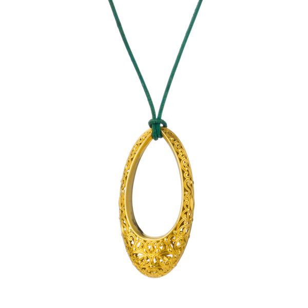 New Era Filigree Necklace in Gold plated silver 925 - Image 2