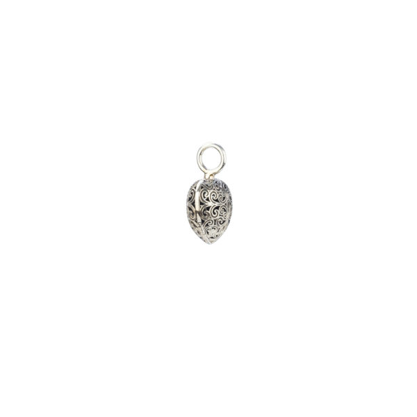 Heart Pendant in oxidized silver 925 - Image 2