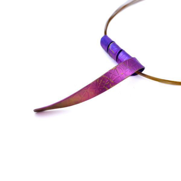 Twisted Anodized Titanium Necklace - Image 3