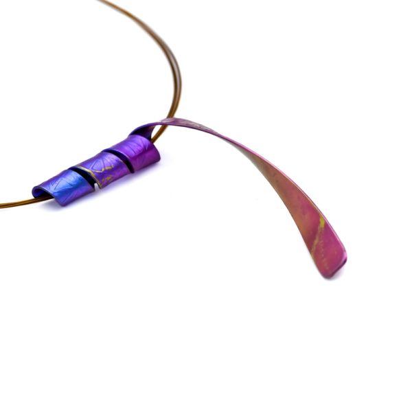 Twisted Anodized Titanium Necklace