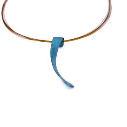 Anodized Titanium Ribbon Pendant