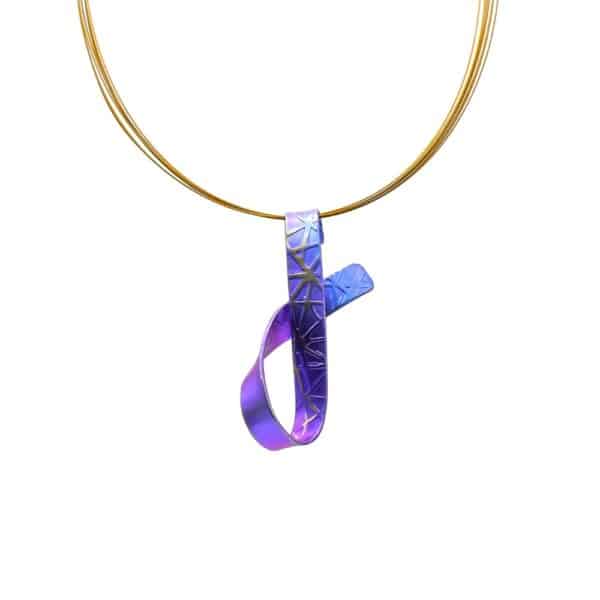 Purple Titanium Twisted Pendant - Image 3