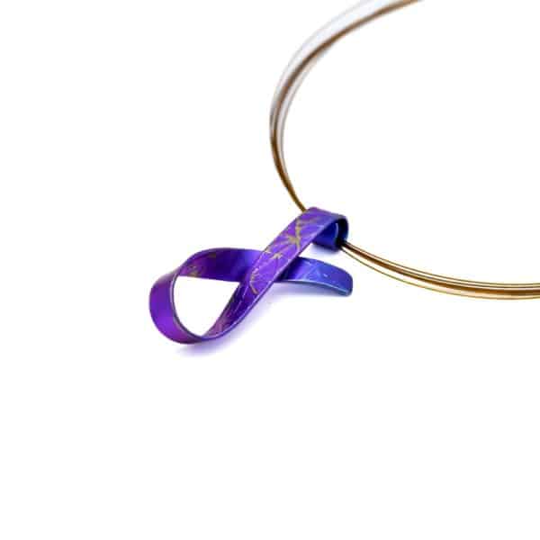 Purple Titanium Twisted Pendant - Image 2