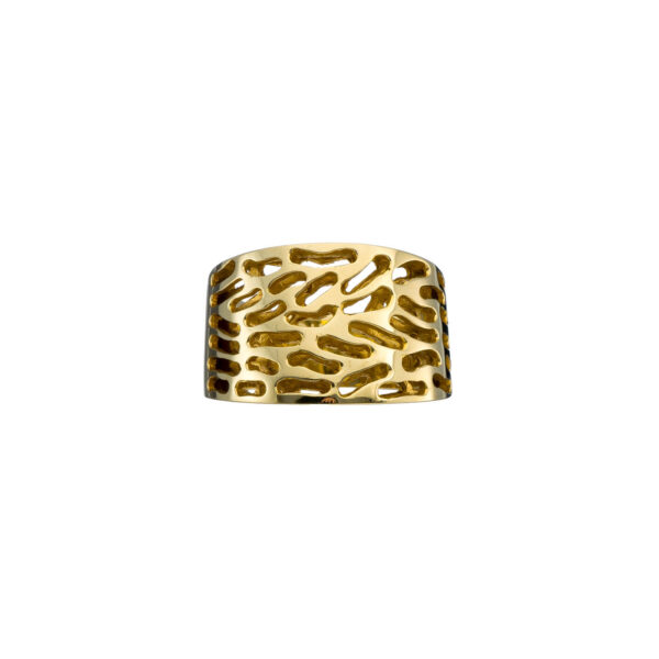 Glitzy Band Ring in 18k yellow Gold, Ancient Ring - Image 2