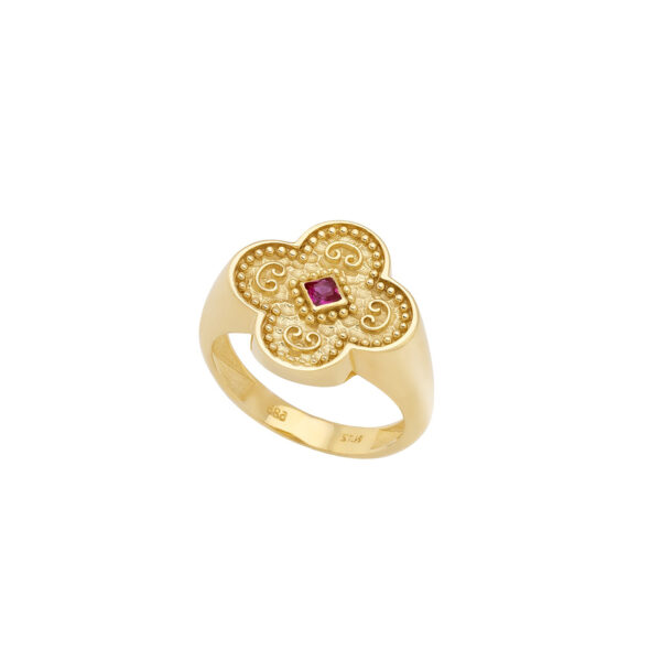 Byzantine Cross Band Ring R153177-A