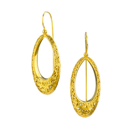 New Era Filigree Earrings in Gold plated silver 925