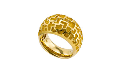 Greek Key Gold Ring R152225-k