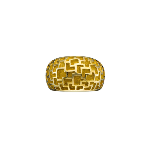 Greek Key Gold RingR152225-k a