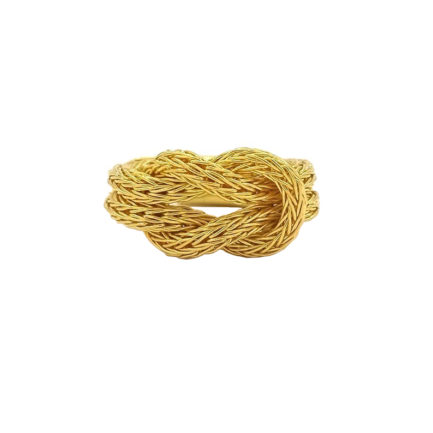 Hercules Knot Ring in 18k Yellow Gold Ancient Jewelry