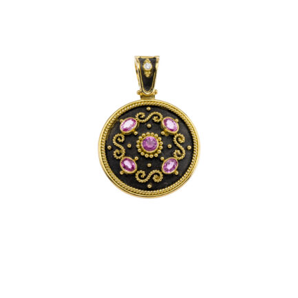 Round Pendant sapphite N153157-k a