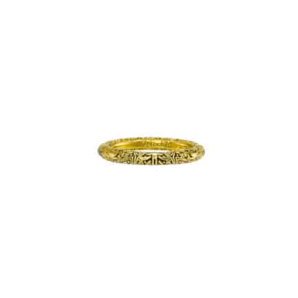 Band Ring 3mm for Men’s in Sterling Silver 925 Gold Plated