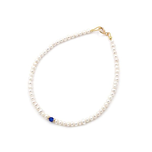 Freshwater Pearls 4-4.5mm Necklace and Bracelet Set in k14 Gold Clasp - Image 2