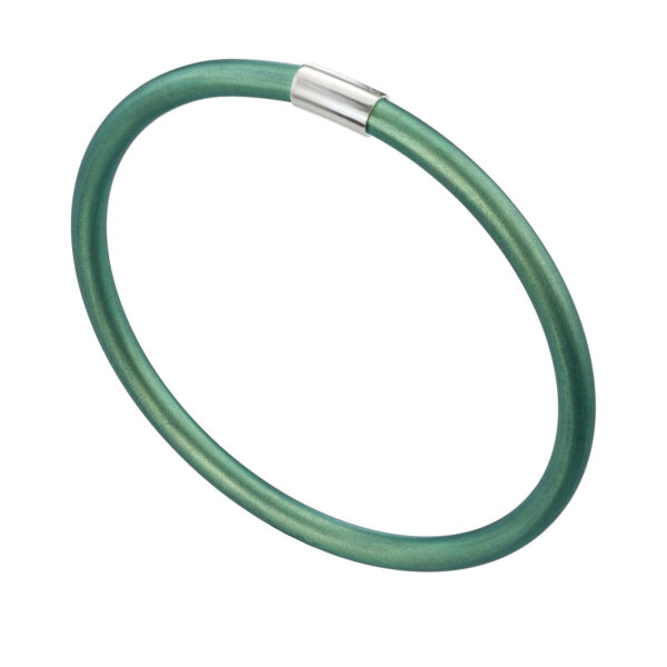 Anodized Colored Titanium Bangle Bracelet - Image 4