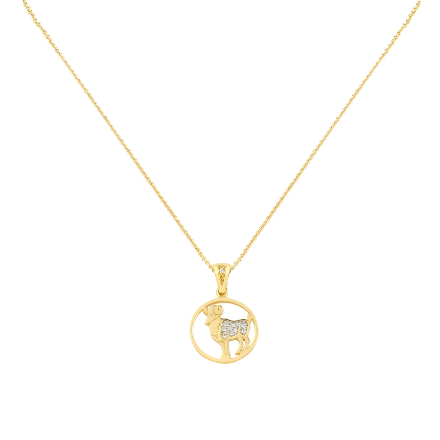 Aries Zodiac Gold  Necklace Charms