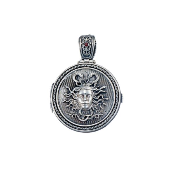 Medusa Locket Pendant in Sterling Silver - Image 3