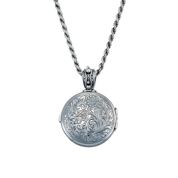 Medusa Locket Pendant in Sterling Silver - Image 2