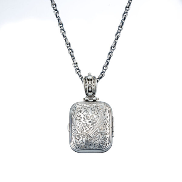 Mediterranean Locket Pendant in Sterling Silver - Image 2