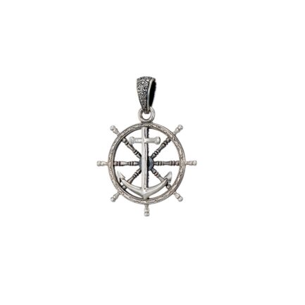 Anchor Pendant Steering Wheel for Men Sterling silver