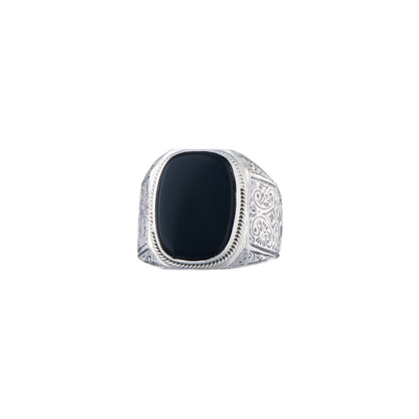 Sterling Silver Ring for Men with Semi Precious Stones