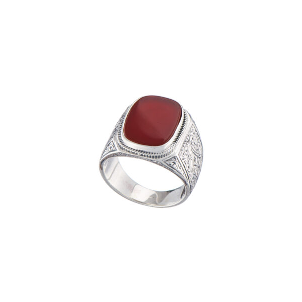 Sterling Silver Ring for Men with Semi Precious Stones