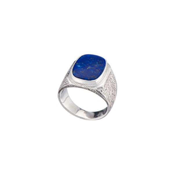 Sterling Silver Ring for Men with Semi Precious Stones