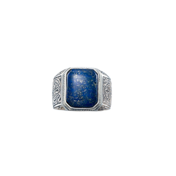 Sterling Silver Ring for Men with Semi Precious Stones