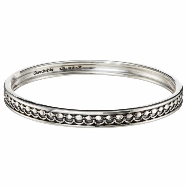 Bangle Byzantine Bracelet in Sterling Silver 6497